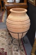 Large Terracotta Vase & Stand
