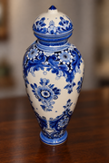 Medum Blue & White Delft Syle Vase 